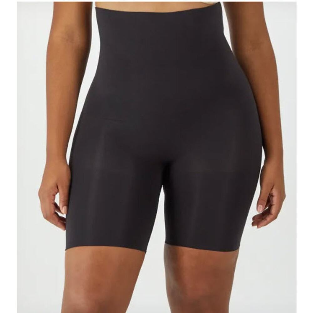 Maidenform High-Waist Thigh Slimmer Shapewear Black Size Medium